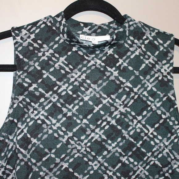 🍂 NWT Cleo Mock Neck Sleeveless Top | Size L - Picture 2 of 8